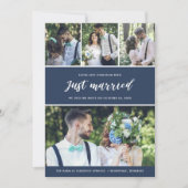 Wir haben nur verheiratete Hochzeitsankündigung Einladung (Vorderseite)