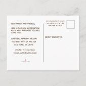 WIR HABEN NYC CITYSCAPE EINZIGARTIGEN MOVE BEWEGT ANKÜNDIGUNGSPOSTKARTE (Rückseite)