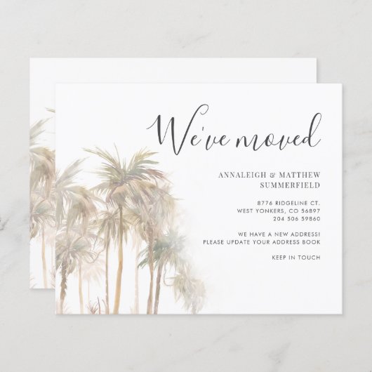 Wir haben Palmen bewegt Ankündigung (Vorne/Hinten)