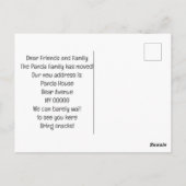 Wir haben Panda Moving Ankündigung Postkarte versc (Rückseite)