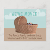 Wir haben Panda Moving Ankündigung Postkarte versc (Vorderseite)