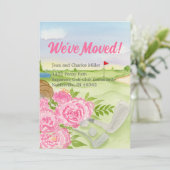 Wir haben Peonies auf dem Golfplatz bewegt Ankündigung (Stehend Vorderseite)