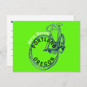 Wir haben Portland Oregon neue Postkarte verschobe (Vorne/Hinten)