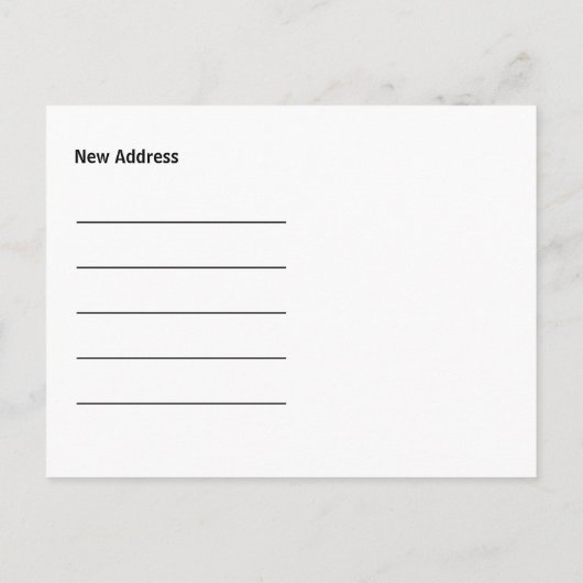 Wir haben Portland Oregon neue Postkarte verschobe (Rückseite)