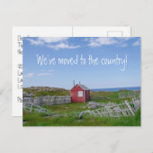 Wir haben Postcard verschoben - personalisieren Postkarte (Vorne/Hinten)