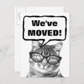 Wir haben Postkarten mit lustiger Katze verschoben (Vorne/Hinten)