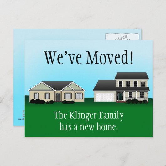 Wir haben Postkarten verschoben (Vorne/Hinten)