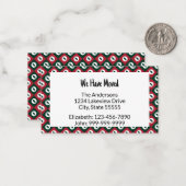 Wir haben Rot-Grünen-Weihnachtsbäume (Haushalt) ve Mitteilungskarte (Vorderseite/Rückseite Beispiel)