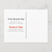 Wir haben San Francisco City Skyline verschoben Ankündigungspostkarte (Rückseite)