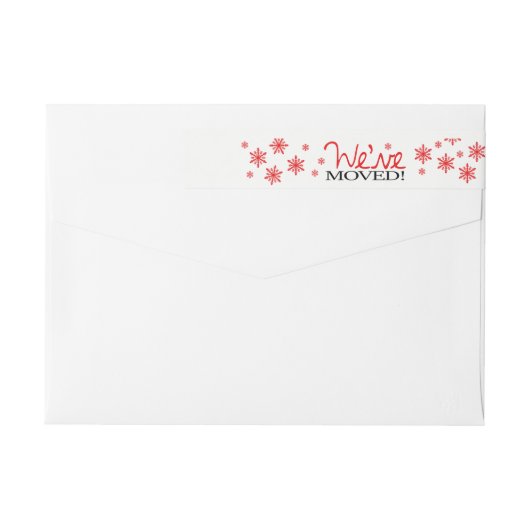 Wir haben Schneeflockeumgriffsaufkleber bewegt (Rückseite)