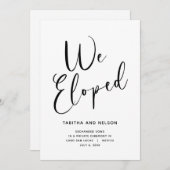 Wir haben Schwarz-Weiß-Ankündigungskarte Ankündigung (Vorne/Hinten)