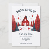 Wir haben skandinavische neue Zuhause-Change-Adres Ankündigung (Vorderseite)