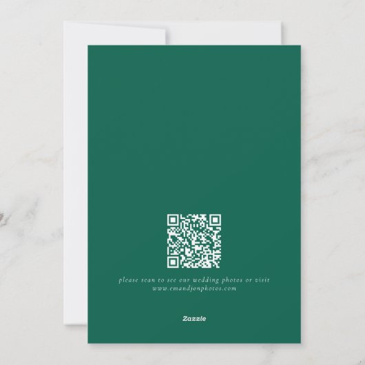 Wir haben Skript Emerald Elopement Ankündigung (Rückseite)