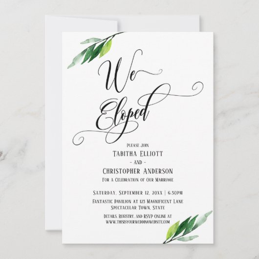 Wir haben Skripte und Grünflächen entwickelt Einladung (Vorderseite)