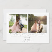 Wir haben SkriptWedding Multi-Foto Ankündigung (Rückseite)