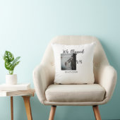 Wir haben soeben geheiratet, Foto-Namen-Brief-Datu Kissen (Stuhl )