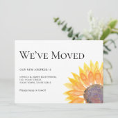 Wir haben Sonnenblumen bewegt Ankündigung (Stehend Vorderseite)