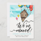 Wir haben Spaß gemacht Moderne neue Adresse Wasser Ankündigung (Vorderseite)