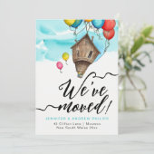 Wir haben Spaß gemacht Moderne neue Adresse Wasser Ankündigung (Stehend Vorderseite)