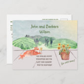 Wir haben Spaß und Familie Katzenklatschen bewegt Ankündigungspostkarte (Vorne/Hinten)