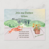 Wir haben Spaß und Familie Katzenklatschen bewegt Ankündigungspostkarte (Vorderseite)