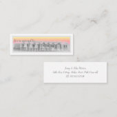 Wir haben Strandhütte, Küste an der Mini Visitenkarte (Vorne/Hinten)