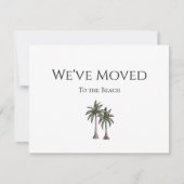 Wir haben tropische Palmen bewegt Ankündigung (Vorderseite)