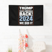 Wir haben Trump USA Flag Präsident 47 Trump Banner (Insitu)