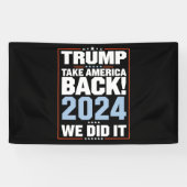 Wir haben Trump USA Flag Präsident 47 Trump Banner (Horizontal)