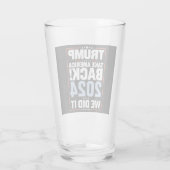 Wir haben Trump USA Flag Präsident 47 Trump Glas (Rückseite)