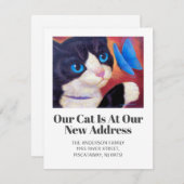 Wir haben Tuxedo Cat Pet neue Zuhause Script Movin Ankündigung (Vorne/Hinten)