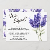 Wir haben Typografie Watercolor Lavender Blume Einladung (Vorne/Hinten)