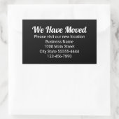 Wir haben umgezogen Bitte besuchen Sie unsere neue Rechteckiger Aufkleber (Tasche)