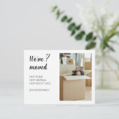 Wir haben uns bewegende Ankündigung Foto 2. Postka (Stehend Vorderseite)