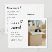 Wir haben uns bewegende Ankündigung Foto 2. Postka (Vorne/Hinten)