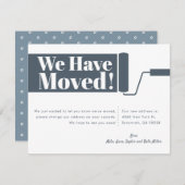 Wir haben uns bewegende Ankündigungskarte verschob Ankündigung (Vorne/Hinten)