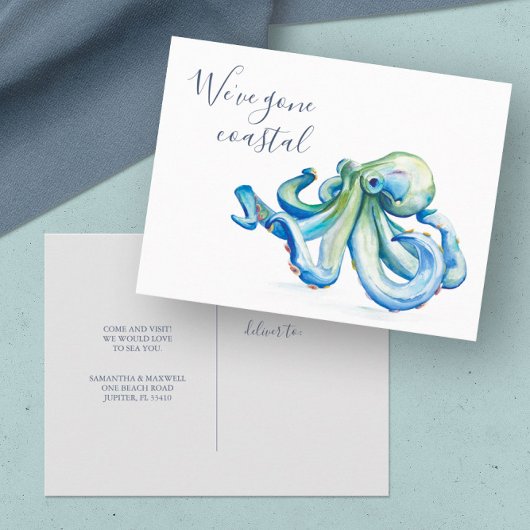 Wir haben uns bewegende Karten Wasserfarbe verscho