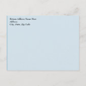 Wir haben uns bewegt, alte/neue Adresse Ankündigungspostkarte (Rückseite)