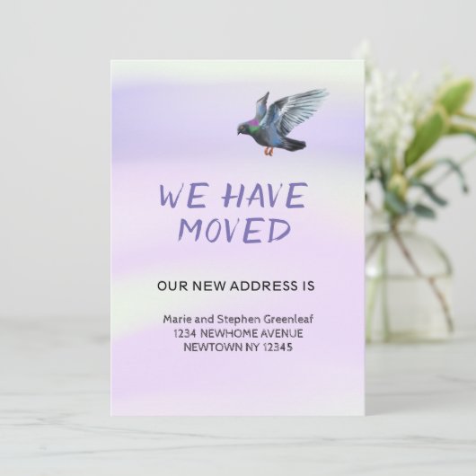 Wir haben uns bewegt ankündigung (Stehend Vorderseite)