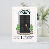 Wir haben uns bewegt Ankündigung Black Gingham (Stehend Vorderseite)