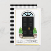 Wir haben uns bewegt Ankündigung Black Gingham (Vorne/Hinten)