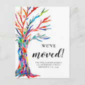 Wir haben uns bewegt Ankündigung Postkarte (Vorderseite)