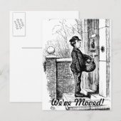 Wir haben uns bewegt ankündigungspostkarte (Vorne/Hinten)