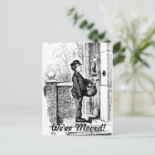 Wir haben uns bewegt ankündigungspostkarte (Stehend Vorderseite)