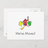 Wir haben uns bewegt ankündigungspostkarte (Vorne/Hinten)