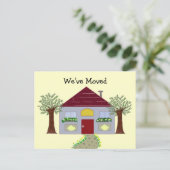 Wir haben uns bewegt ankündigungspostkarte (Stehend Vorderseite)