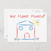 Wir haben uns bewegt ankündigungspostkarte (Vorne/Hinten)
