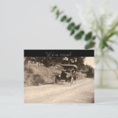 Wir haben uns bewegt ankündigungspostkarte (Stehend Vorderseite)