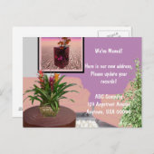 Wir haben uns bewegt! ankündigungspostkarte (Vorne/Hinten)