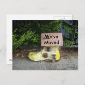 Wir haben uns bewegt ankündigungspostkarte (Vorne/Hinten)